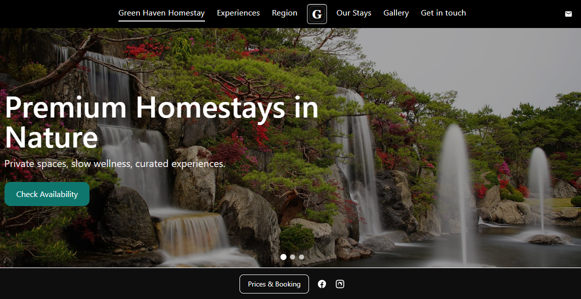 Example hotel site made with LNDESK
